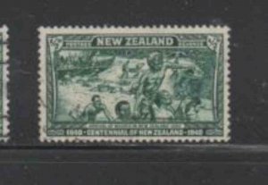 NEW ZEALAND #229 1940 1/2p LANDING OF THE MAORIS F-VF USED b