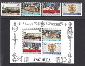 ANGUILLA SC# 315-318a  FVF/MNH