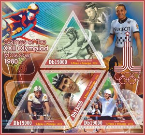 Stamps. Olympic Games 1980 in Moscow 2018 year 1+1 sheets perforated