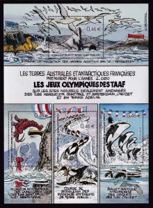 French Southern and Antarctic Territories 312 Marine Life Souvenir Sheet MNH VF