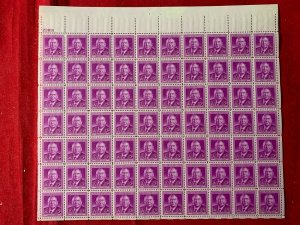 Scott 965 1948 Stamp Sheet of 70 Harlan Stone MNH stock photo