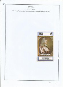 STAFFA - 1978 - Coronation Anniv - De Luxe Sheet-Mint Light Hinged-Private Issue