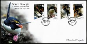 South Georgia 2017 FDC WWF Macaroni Penguin Cover Stamps