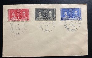 1937 Somaliland First Day Cover King George VI Coronation KGVI