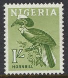 Nigeria  SG 96 SC# 108 MH 1961 Definitive Hornbill  please see scan