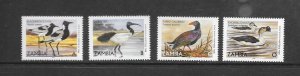 BIRDS - ZAMBIA #927-30  MNH