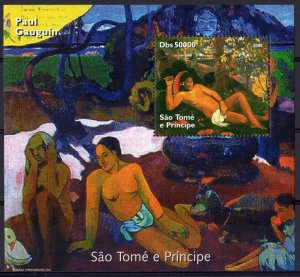 Sao Tome and Principe 2005 Paul Gauguin Famous Paintings S/S PERFORATED MNH