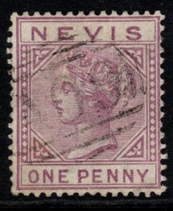 NEVIS SG26 1882 1d LILAC-MAUVE USED