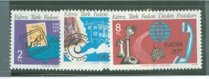 Turkish Republic of Northern Cyprus #71-73 Mint (NH) Single (Complete Set) (Europa)