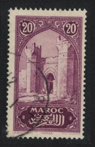 SALE Fr. Morocco Tower of Hassan Rabat Violet 1927 Canc SC#97 SG#129b MI#57