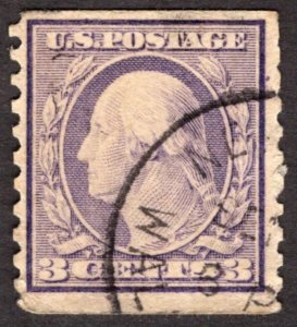 1917, US 3c, Washington, Used, Sc 493