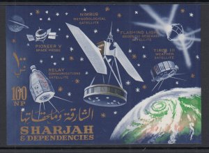 Sharjah 48A Space Souvenir Sheet MNH VF