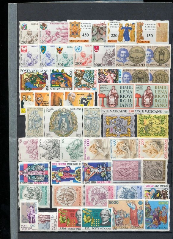 VATICAN 1970s/80s Art Religion MNH Collection(Appx 180 Items) ZA 994