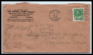 GOLDPATH: CANADA ADVERTISING COVER, 1926, STAMP DEALER _CV33_P11