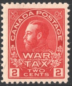 Canada SC#MR2 2¢ King George V: War Tax Inscription (1915) MNH