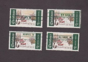 US, 1384V, PRECANCELED, CHRISTMAS, MID CENTURY, VINTAGE MNH VF, 1960'S