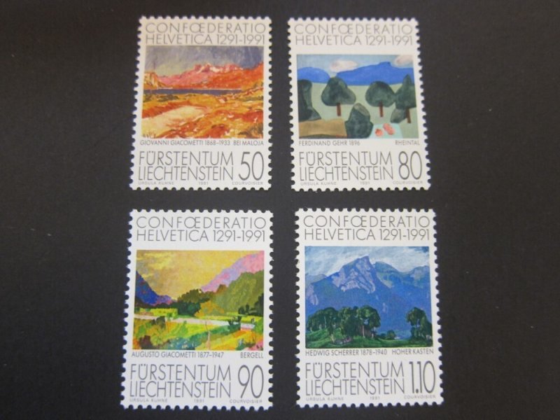 Liechtenstein 1991 Sc 960-63 set MNH