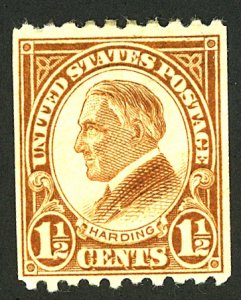 U.S. #605 MINT OG HR