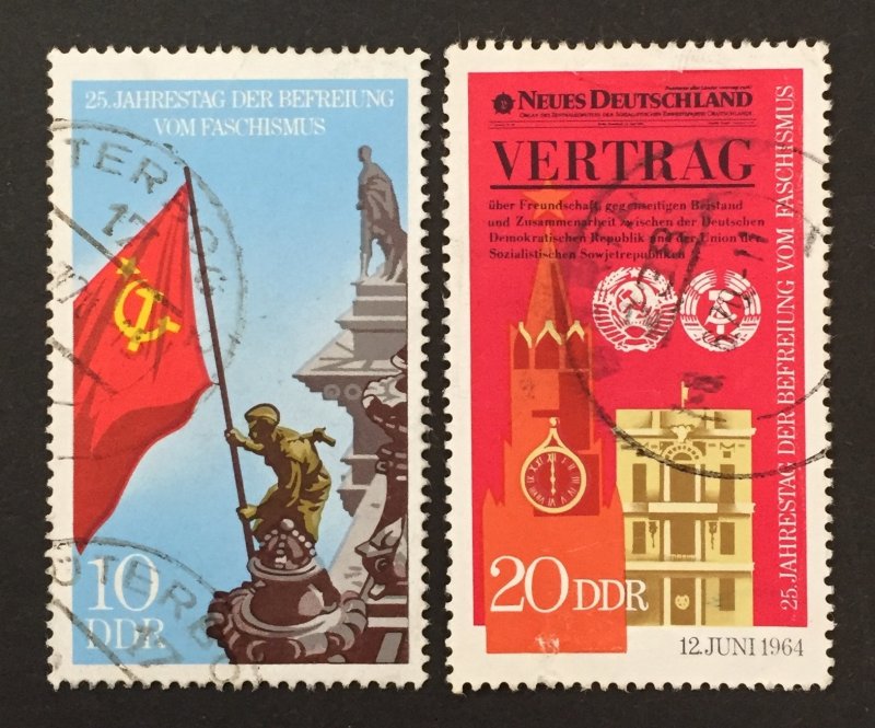 DDR 1970 #1200-1, Liberation from Fascism, Used.