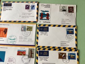 Airmail flight covers 12 mixed items Ref A1638