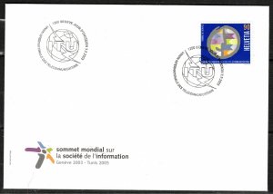 Switzerland Scott # 10O18 on FDC, unaddressed