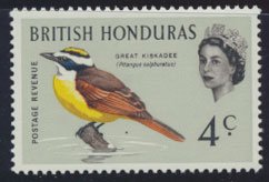 British Honduras SG 205 SC # 170 MLH  Birds Kiskadee  see scans