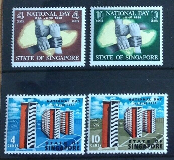 SINGAPORE 1961-1982 SELECTION UNMOUNTED  MINT.CAT £36