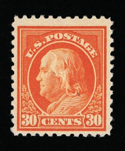 GENUINE SCOTT #516 VF MINT OG NH 1917 ORANGE RED PERF-11 FLAT PLATE UNWMK #12753