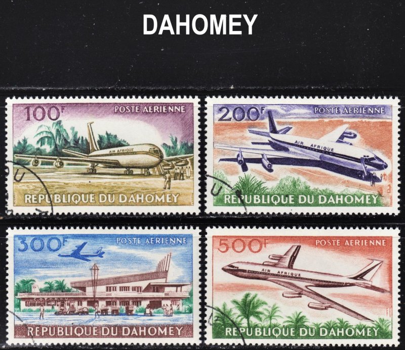 Dahomey Scott C20-23 complete set F to VF CTO.