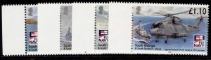 SOUTH GEORGIA & SANDWICH ISLANDS QEII SG463-466, Naval Aviation set, NH MINT.