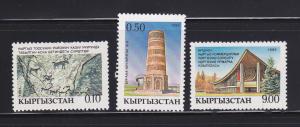 Kyrgyzstan 5-6, 11 MNH Various (A)