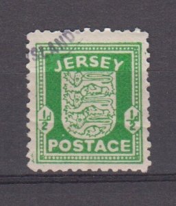 Jersey 1942 Half Penny Arms - thin paper Fine used