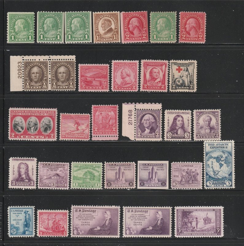 United States Lot AC Mostly MNH All The stamps Are in the Scan