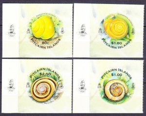 2010 Pitcairn Islands 813-816+Tab Fauna - Snails 10,20 €