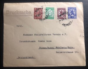 1937 Sofia Bulgaria Printed Matter Cover To Essen Germany