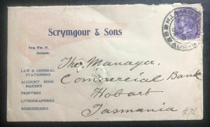 1908 Adelaide Australia Commercial cover To Hobart Tasmania Scrymgour & Sons