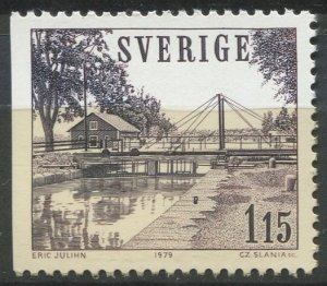 Sweden Sc#1287 MNH, 1.15k dull purple, Göta Kanal (1979)