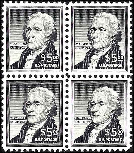 1053 Mint,OG,NH... Block of 4... SCV $190.00... XF