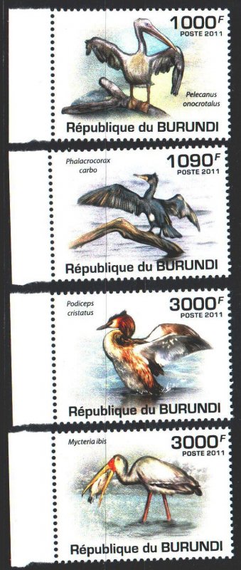 Burundi. 2011. 2030-33. Birds, fauna. MNH.