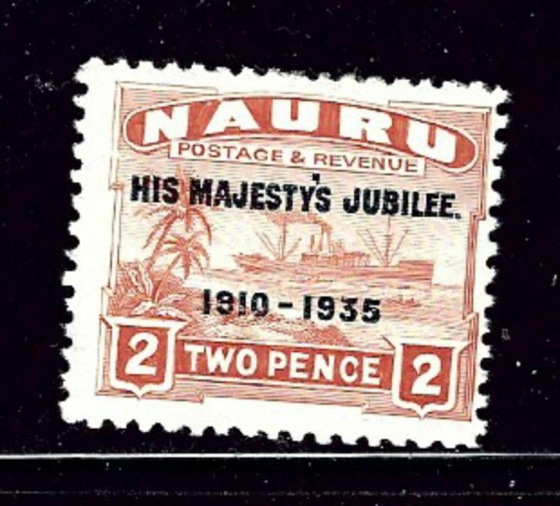 Nauru 32 MH 1935 KGV Silver Jubilee overprint