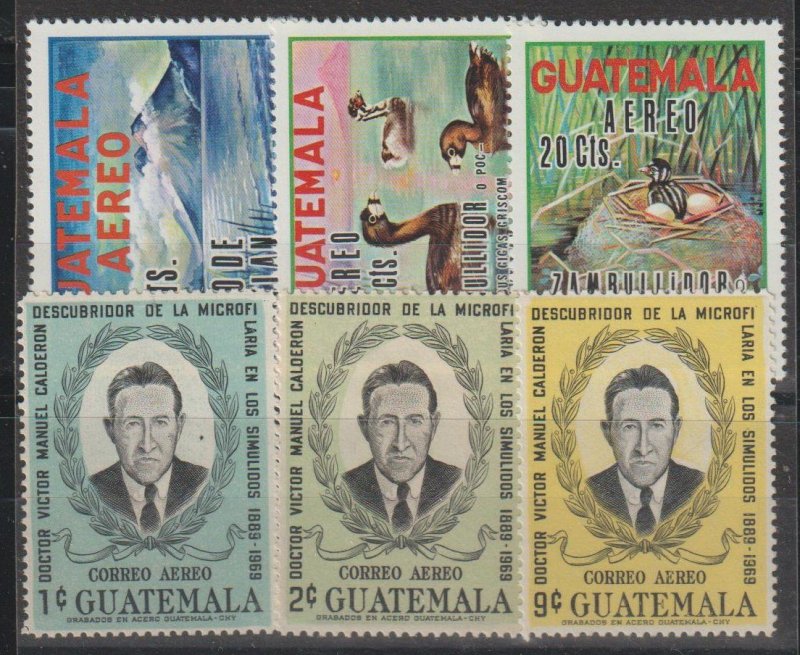 Guatemala SC C447-449, C450-452 Mint, Never Hinged.