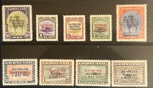 Greenland 1945 SC 19-37 Mint Set