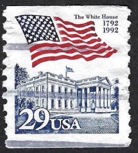 United States #2609 29¢ Flag over White House (1992). Used.
