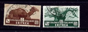 Eritrea 160 and 162 Used 1934 issues