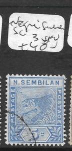 MALAYA NEGRI SEMBILAN (P0311B) TIGER 5C SG 3    VFU