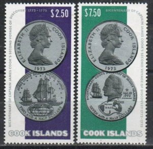 Cook Islands Stamp 406-407  - Commemorative Silver Coins