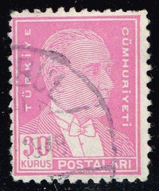 Turkey #1030 Kemal Ataturk; Used (0.75)