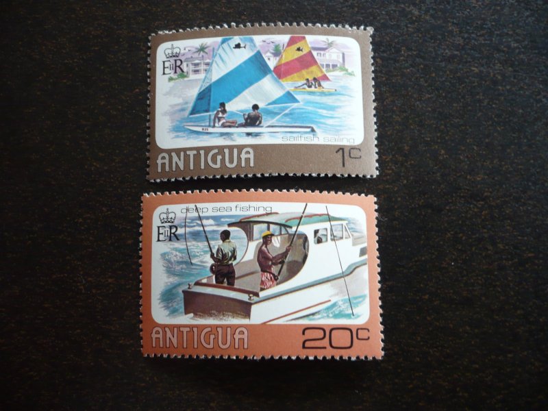 Stamps - Antigua - Scott# 439,441 - Mint Never Hinged Part Set of 2 Stamps