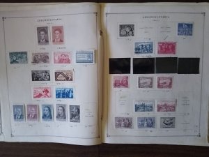 collection on pages Czechoslovakia 1948-52 CV $95