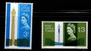 Great Britain Scott 438-439 MNH** Post Office Tower set